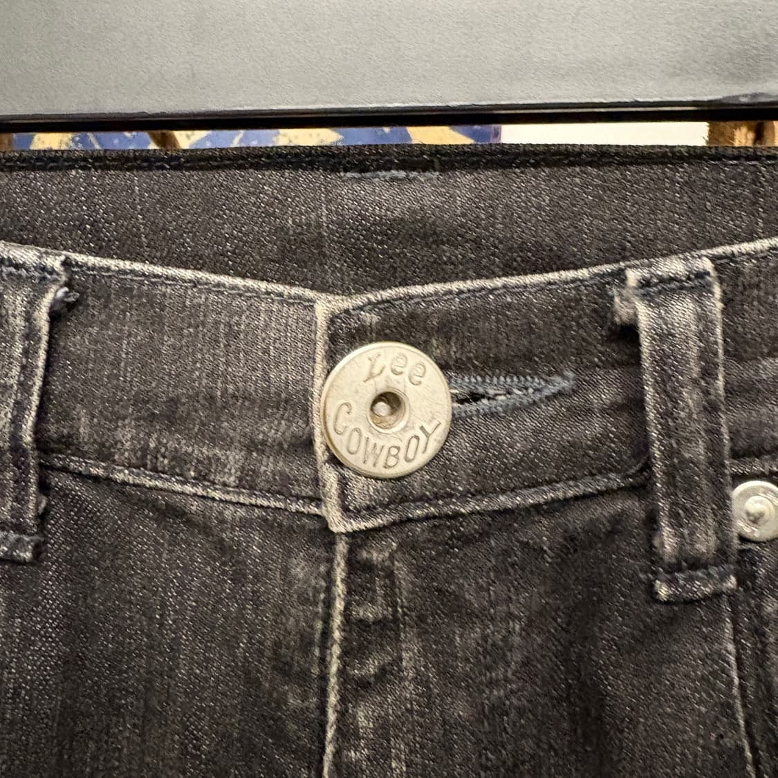00s Lee MR 웨스턴 포켓 벨티드 Y2K 빈티지워싱 데님팬츠 N78 상품이미지6