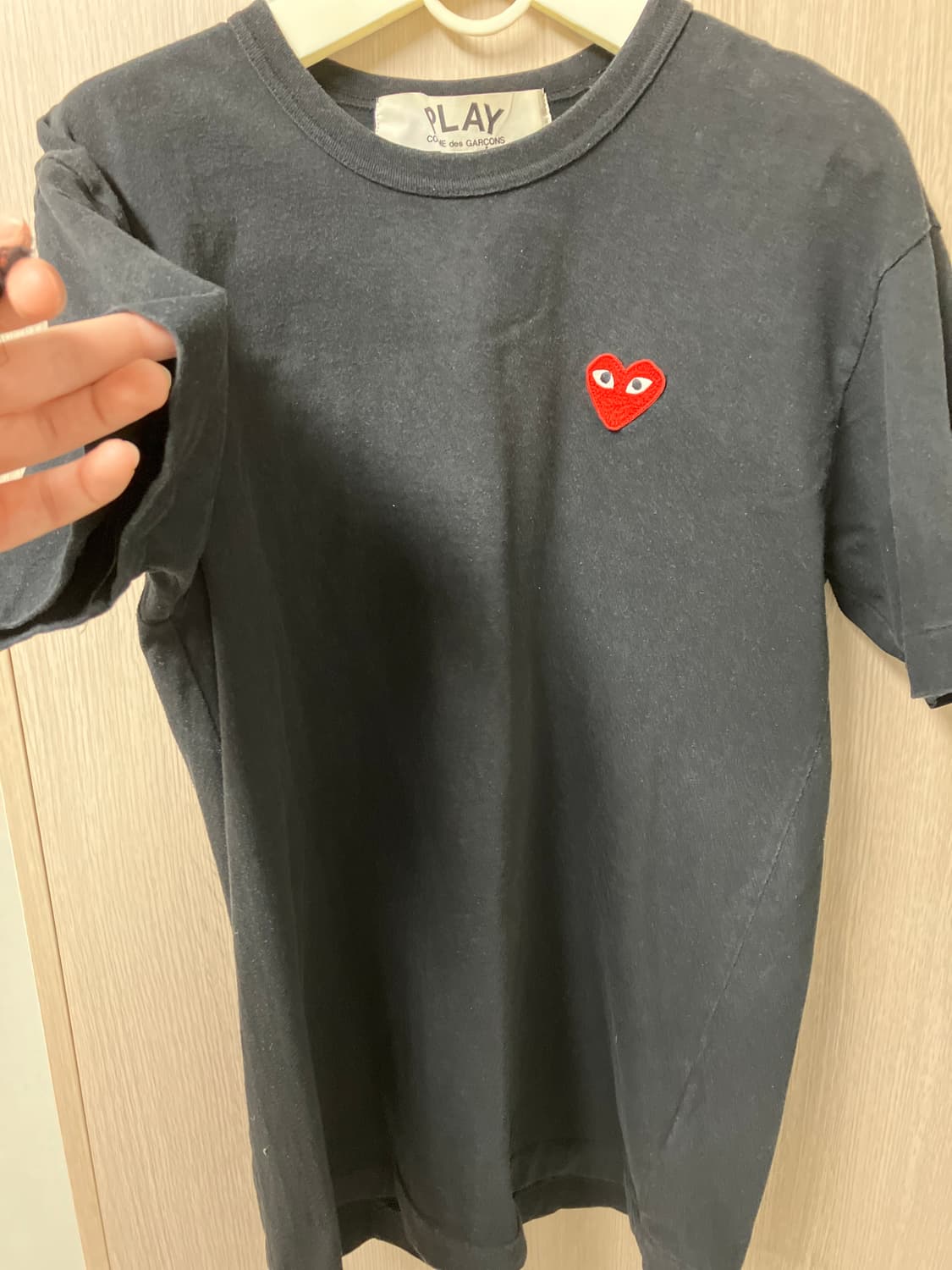 꼼데가르송 반팔 검은색 L사이즈 상품이미지2