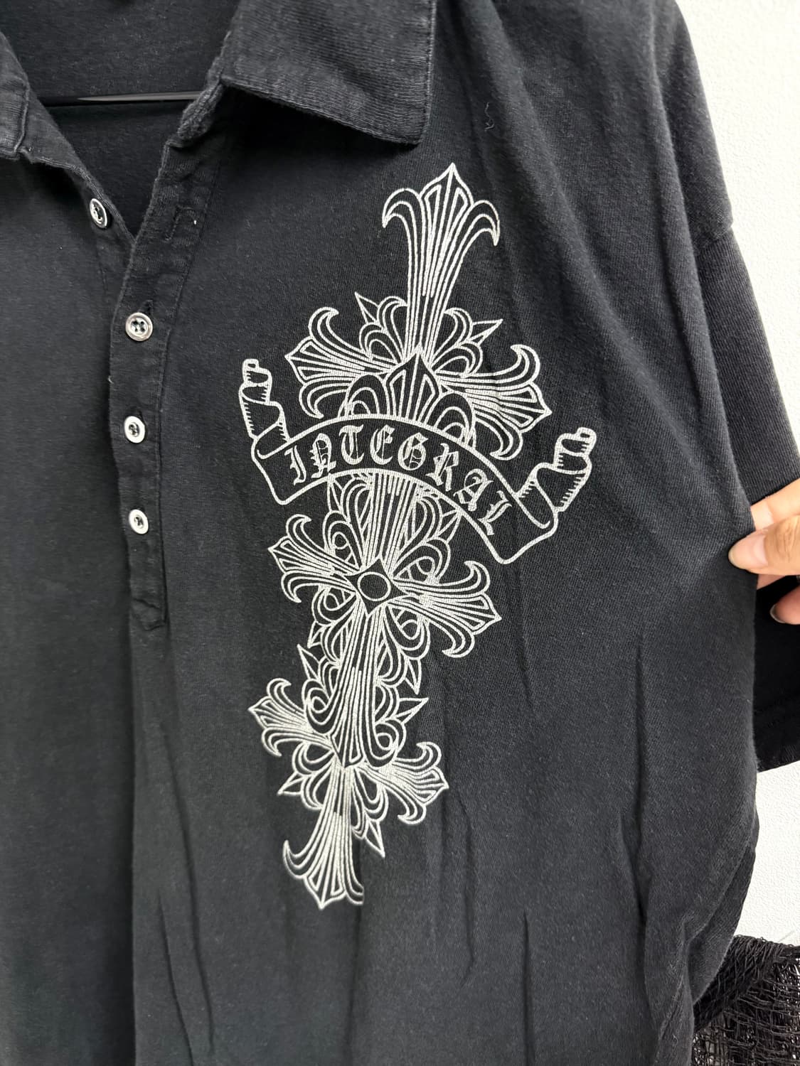 00s cross printing detail collar halfsle 상품이미지4