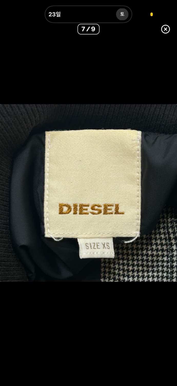 diesel 디젤 체크 자켓 봄버 자켓 상품이미지9
