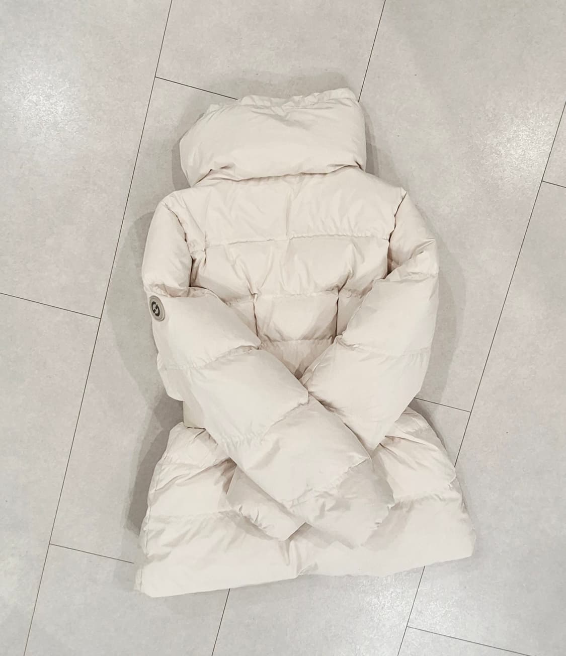 에고이스트 하이넥 벨티드구스다운 숏패딩 상품이미지3