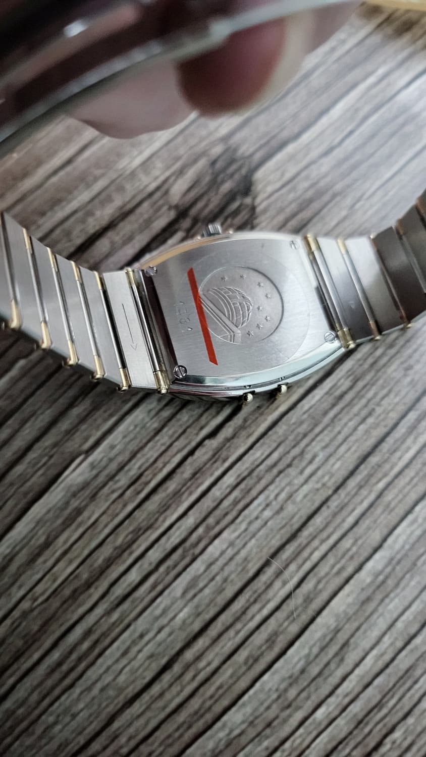 [연말세일] 정품 오메가 컨스틸레이션 남여공용 18k 콤비 하프바 쿼츠시 상품이미지8