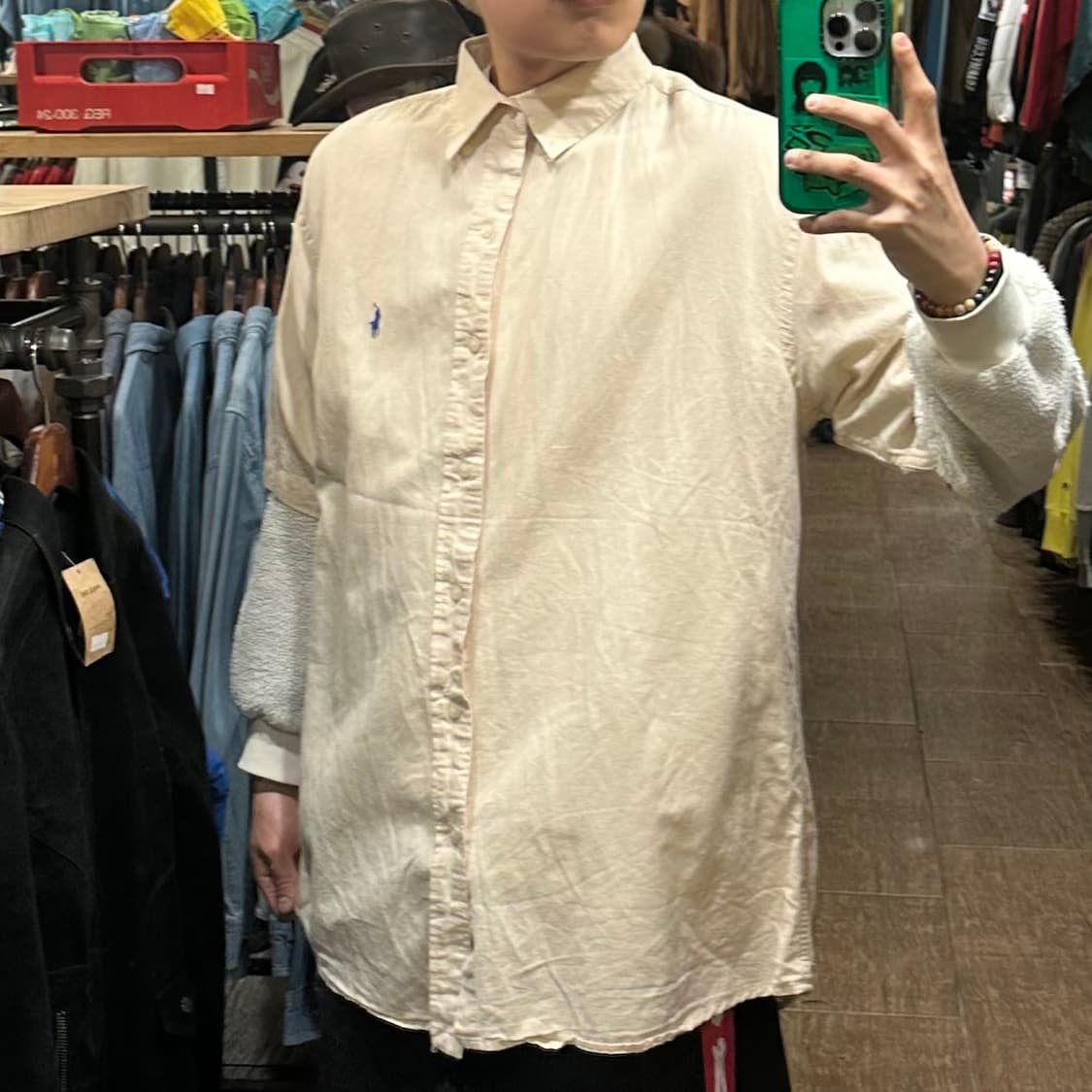 [HI] 폴로 랄프로렌 반팔셔츠 베이지 상품이미지3