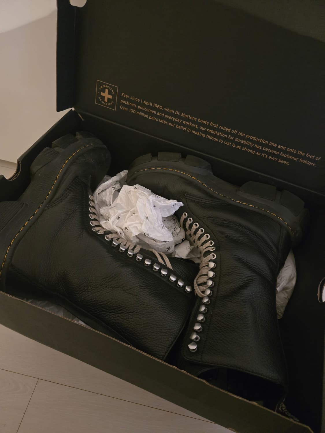 릭오웬스 x 닥터마틴 카프 렝스 부츠 상품이미지2