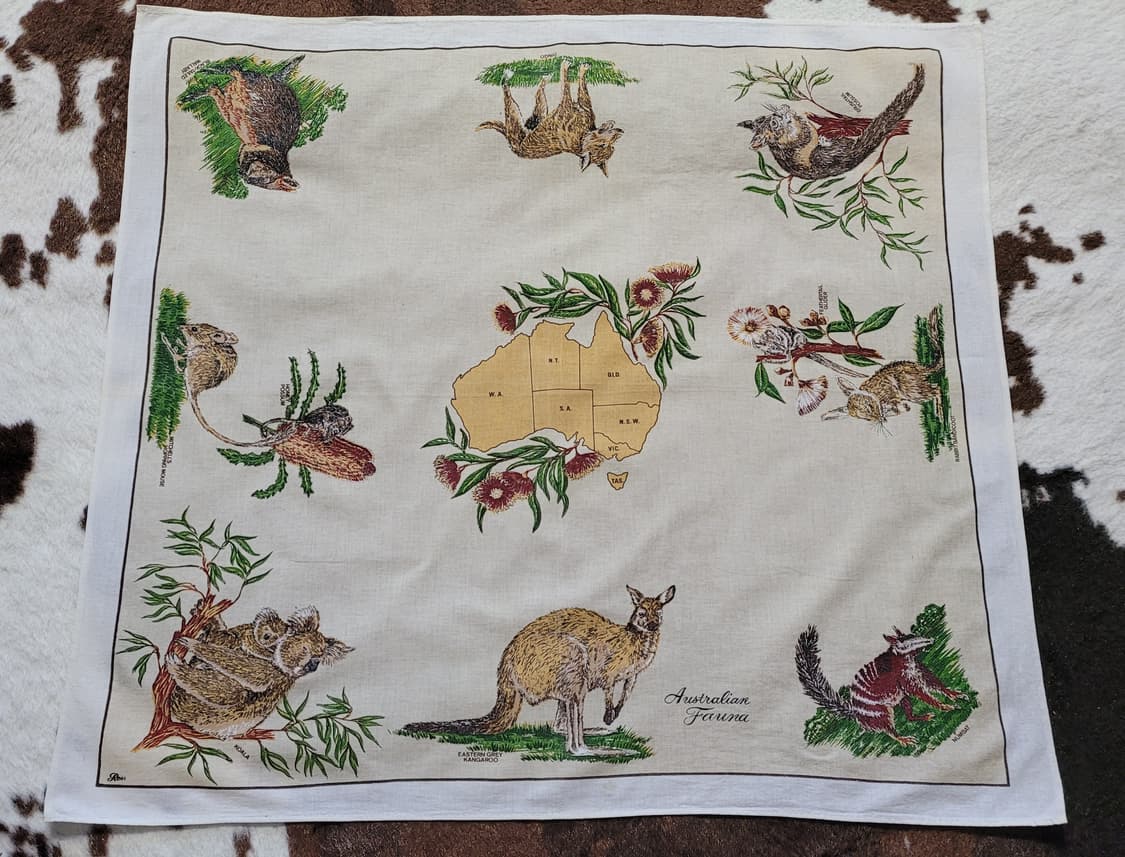 호주 빈티지 테이블보(92*83) 상품이미지1