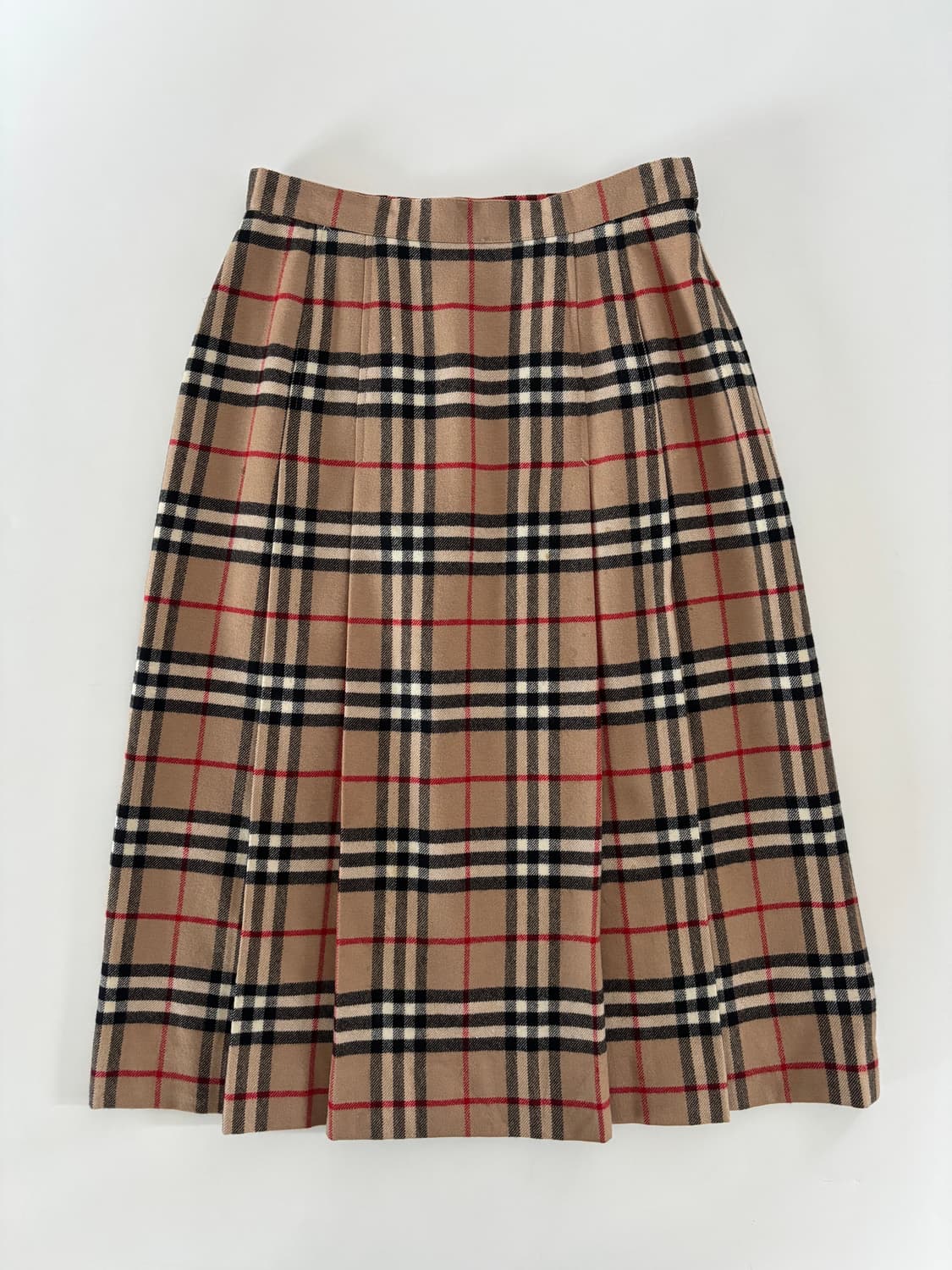 Burberrys 버버리 노바체크 플리츠 울 미디 스커트 상품이미지2