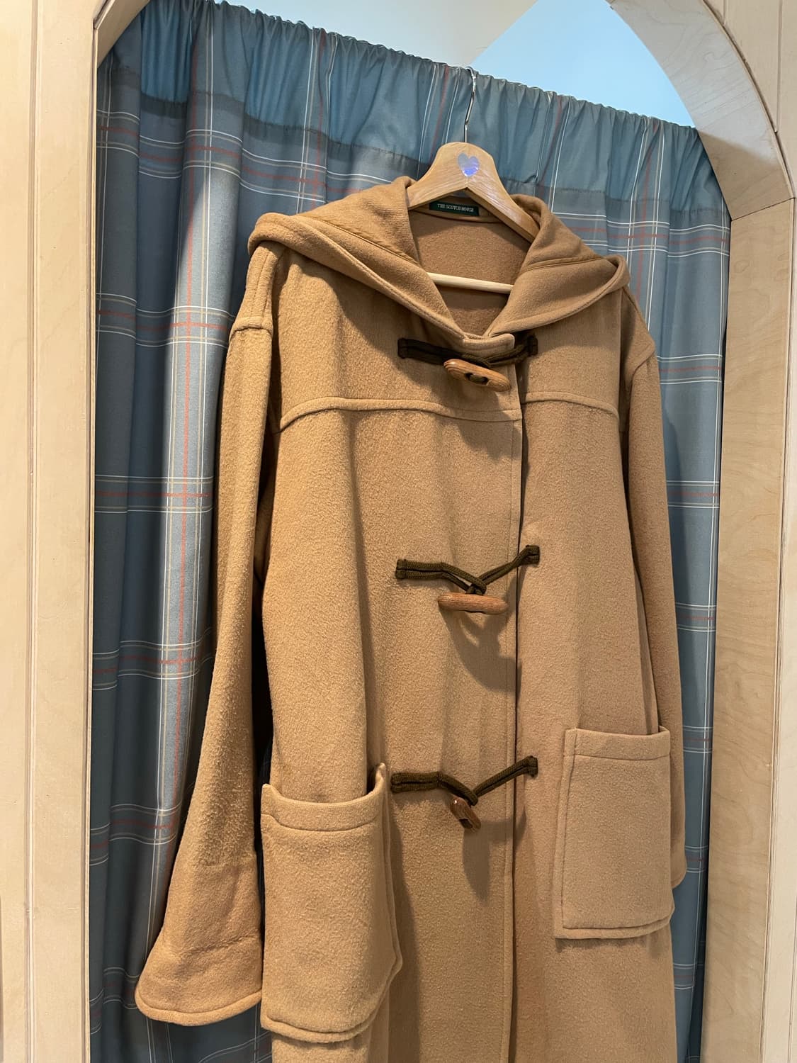 일본빈티지 우드버튼 오버핏 떡볶이코트 상품이미지4