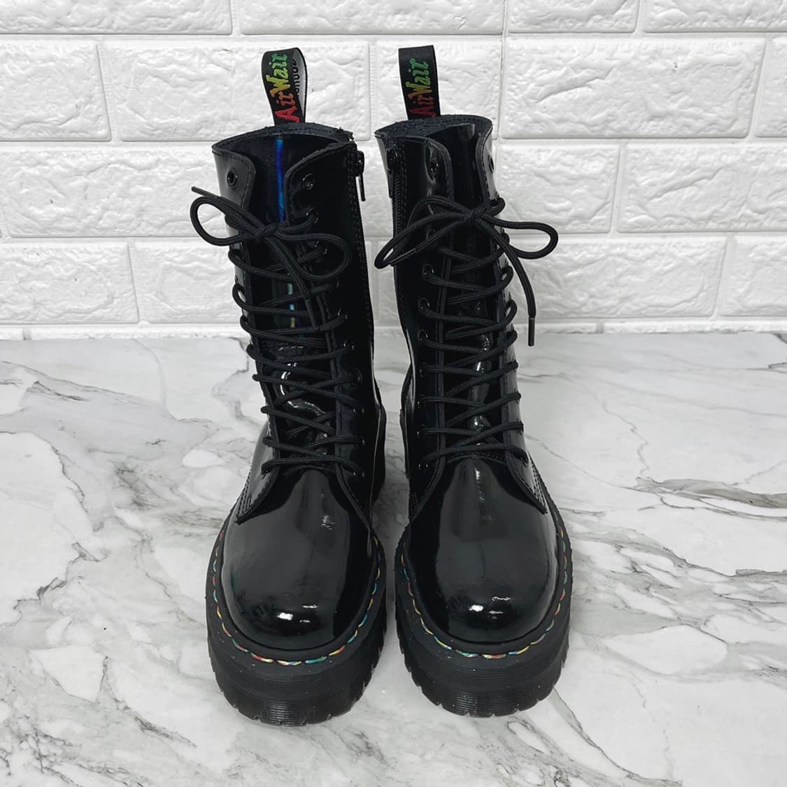 닥터마틴 제이든 하이 레인보우 블랙 230 UK4 상품이미지2