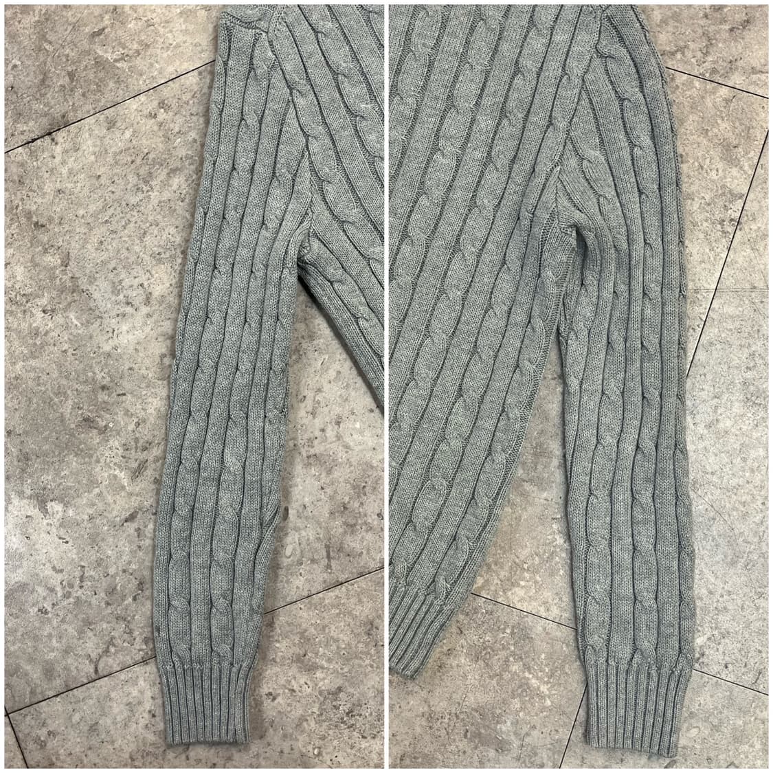 폴로 랄프로렌 꽈배기 니트 그레이 M #csz2544 상품이미지8