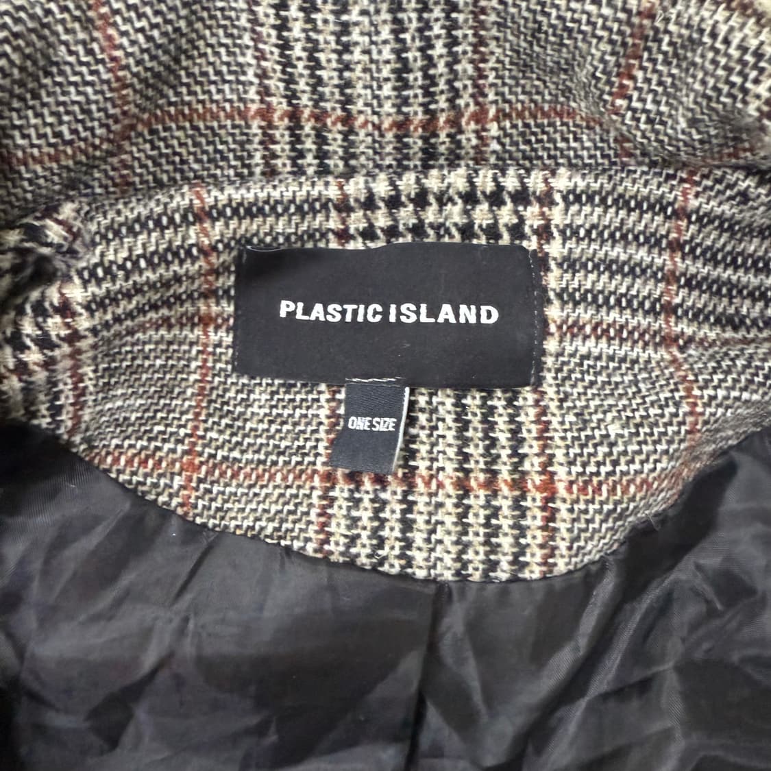 [F] 플라스틱아일랜드 체크 더블코트 1230T2 상품이미지3