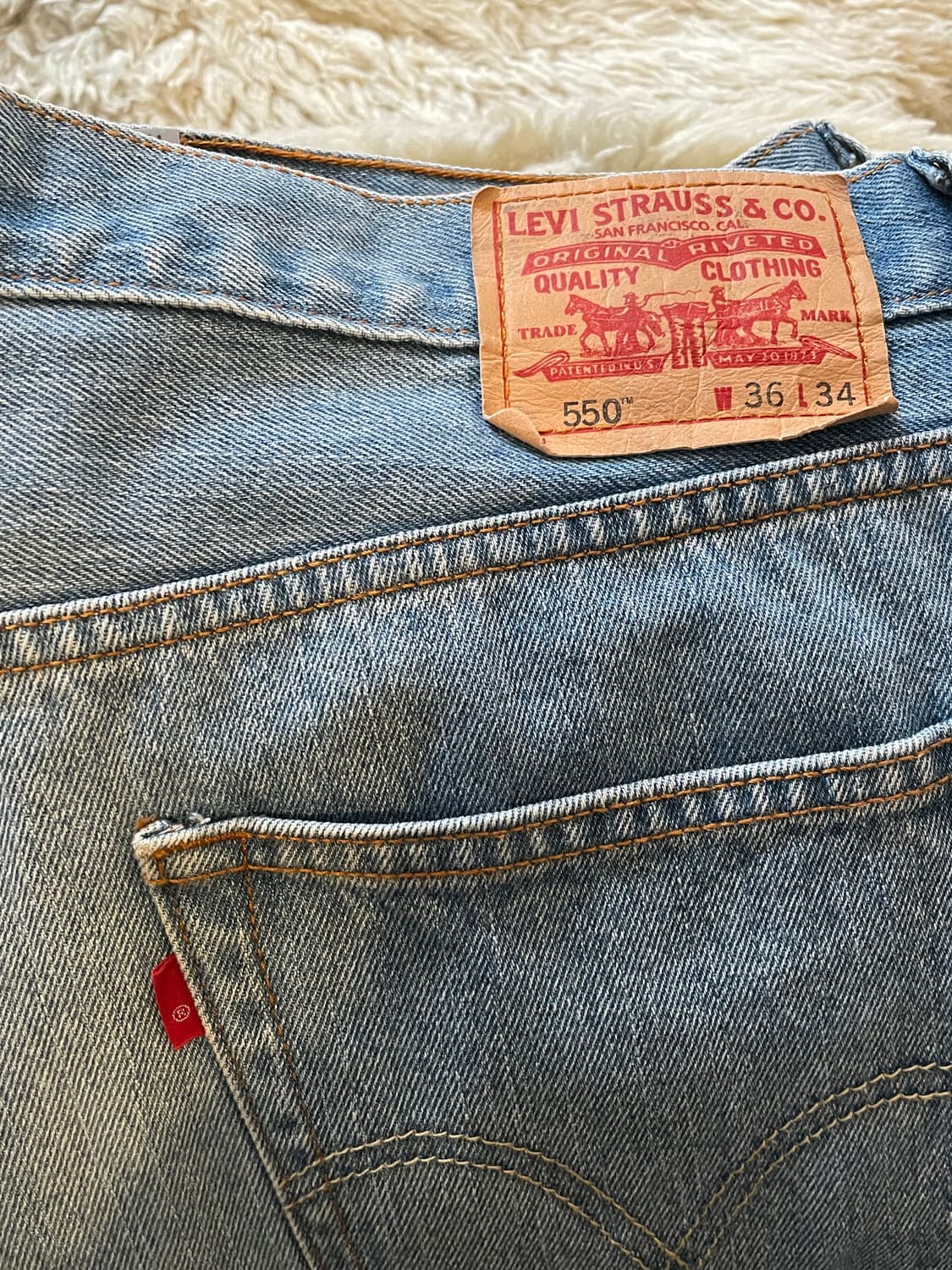 리바이스550 연청 데님팬츠 상품이미지3