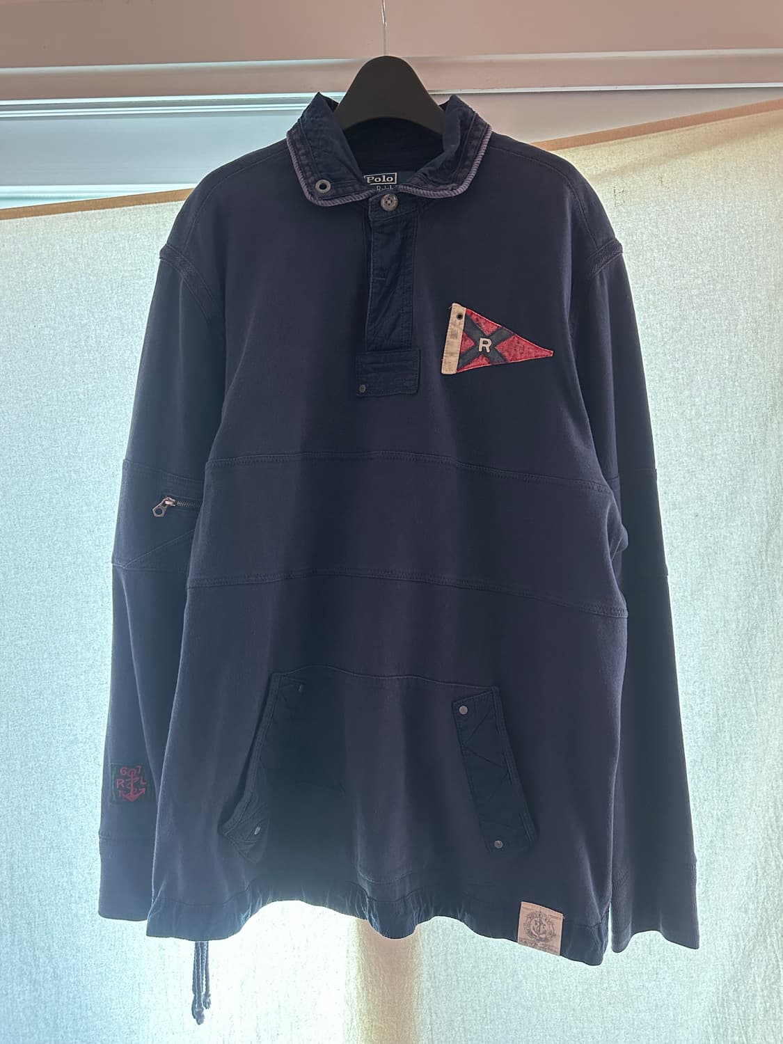 90s 폴로 랄프로렌 네이비 색상의 긴팔 티셔츠 상품이미지1