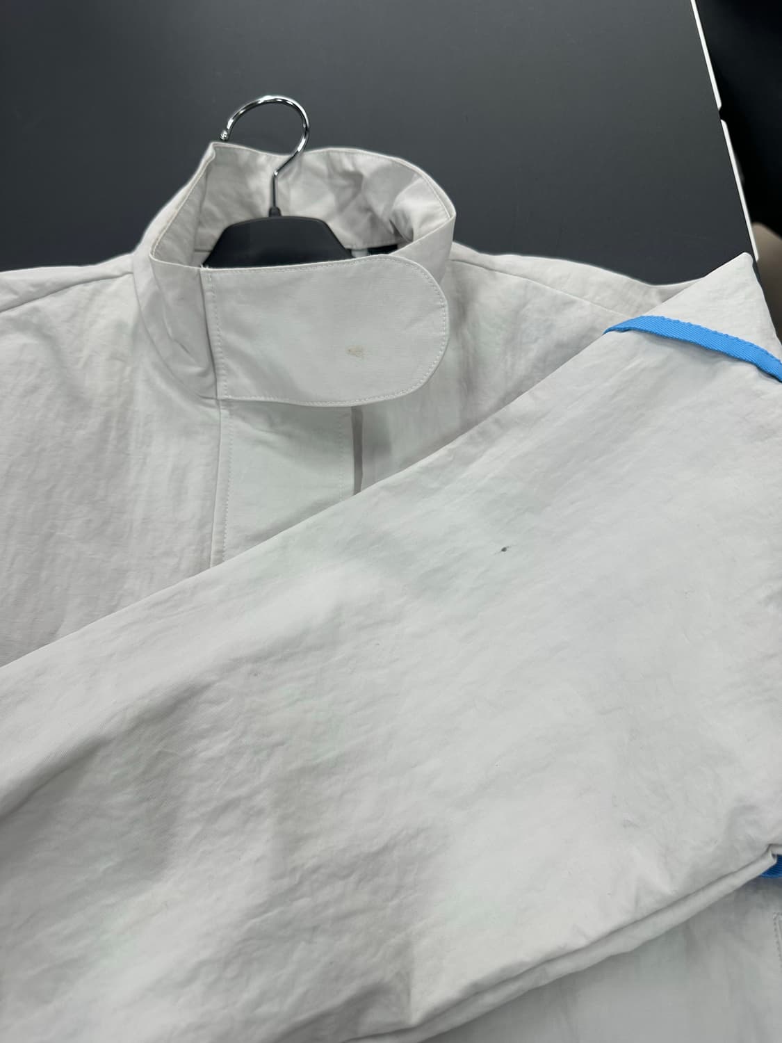 아디다스 블루버전 트랙탑 윈드브레이커 펄그레이 상품이미지8