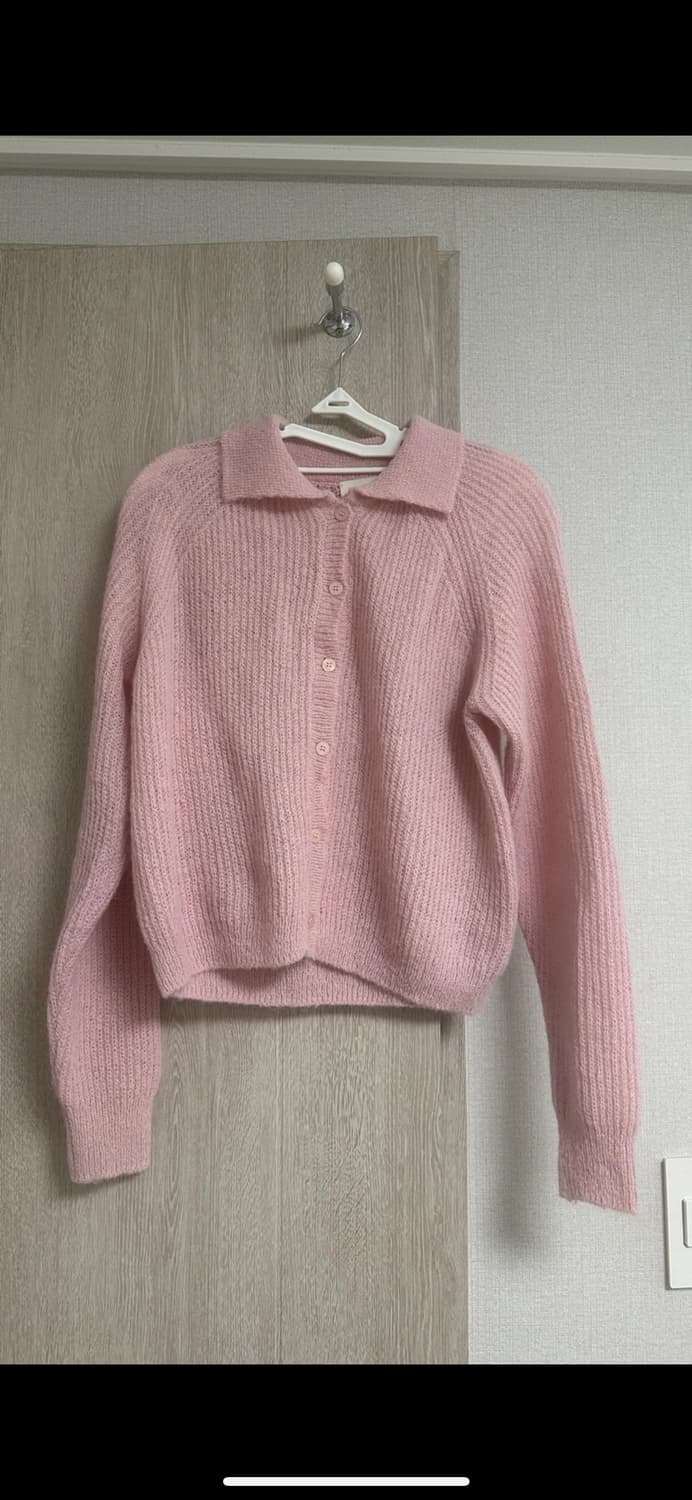 멜라운지 나그랑 알파카 카라 니트 가디건(핑크) 상품이미지6