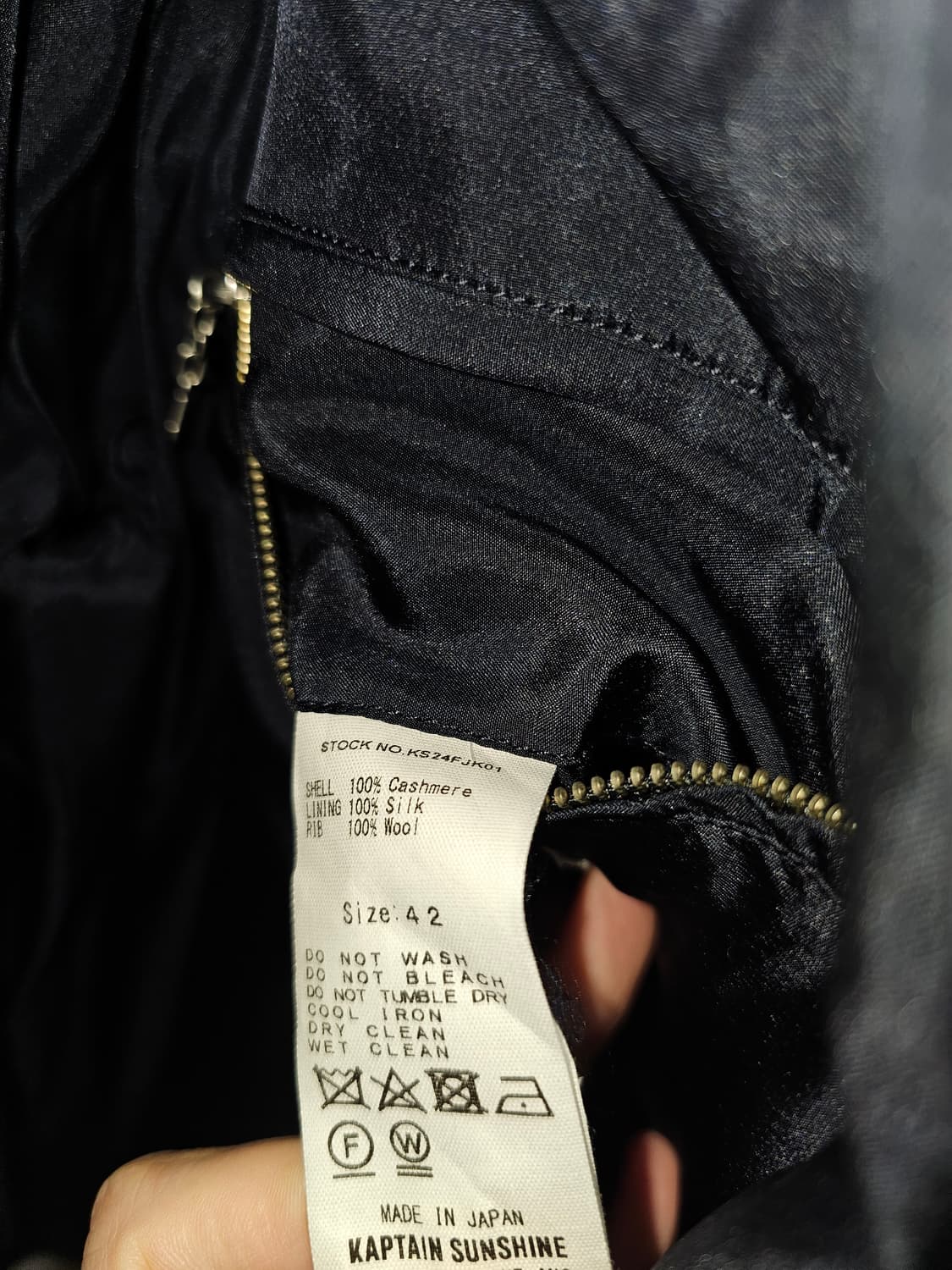 캡틴선샤인 24fw 캐시미어 A-2 플라이트 자켓 42사이즈 캡샤 상품이미지7