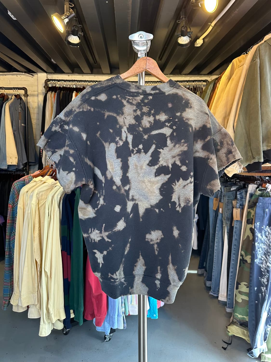 90s 러셀 50/50 타이다이 컷오프 스웻셔츠 상품이미지2