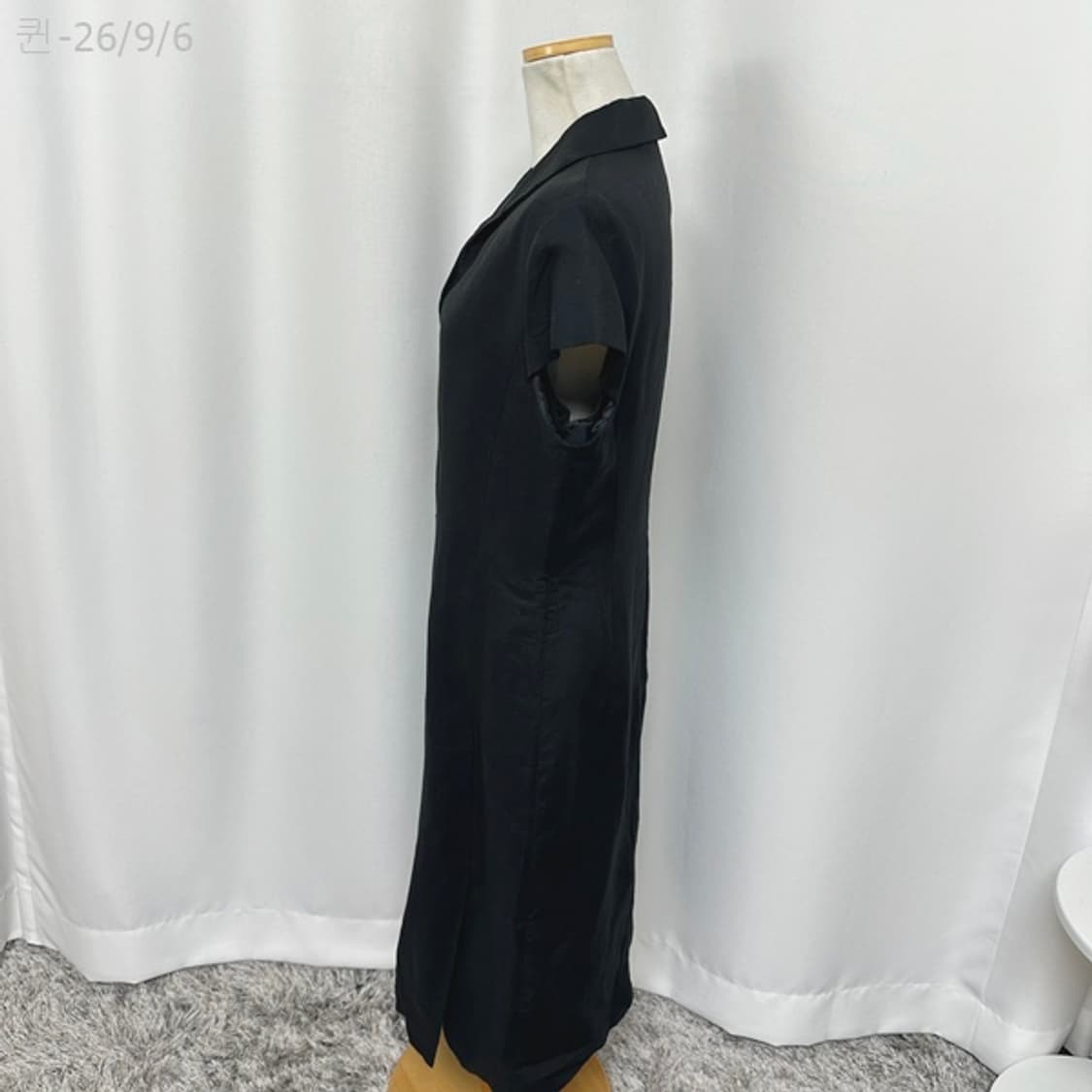 카라 여자 브이넥 원피스 검정 (44-55추천)77 상품이미지4