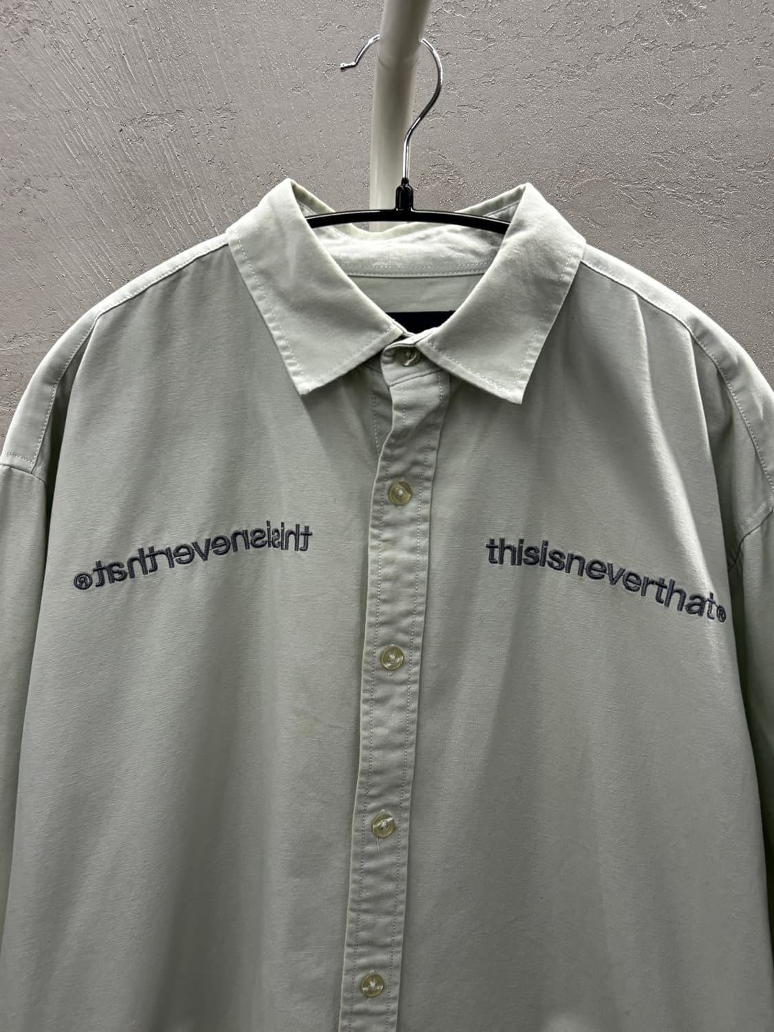 디스이즈네버댓 셔츠 민트색 긴팔 L 상품이미지3