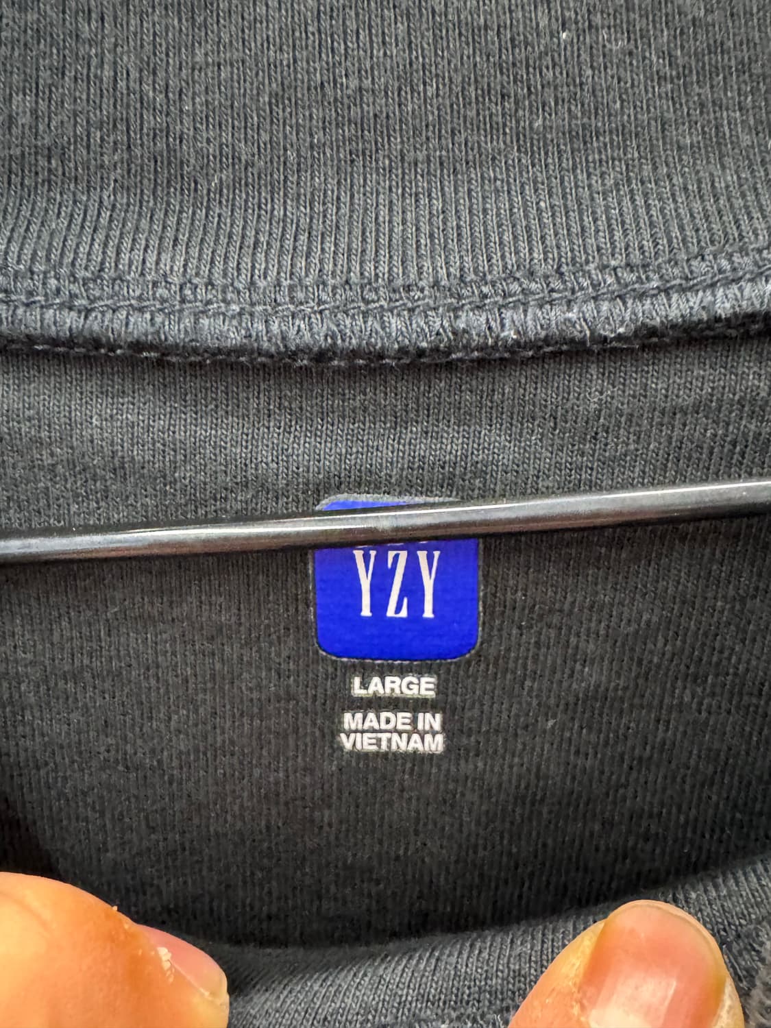 YZY GAP Dove Crop Tee 블랙 L 상품이미지3