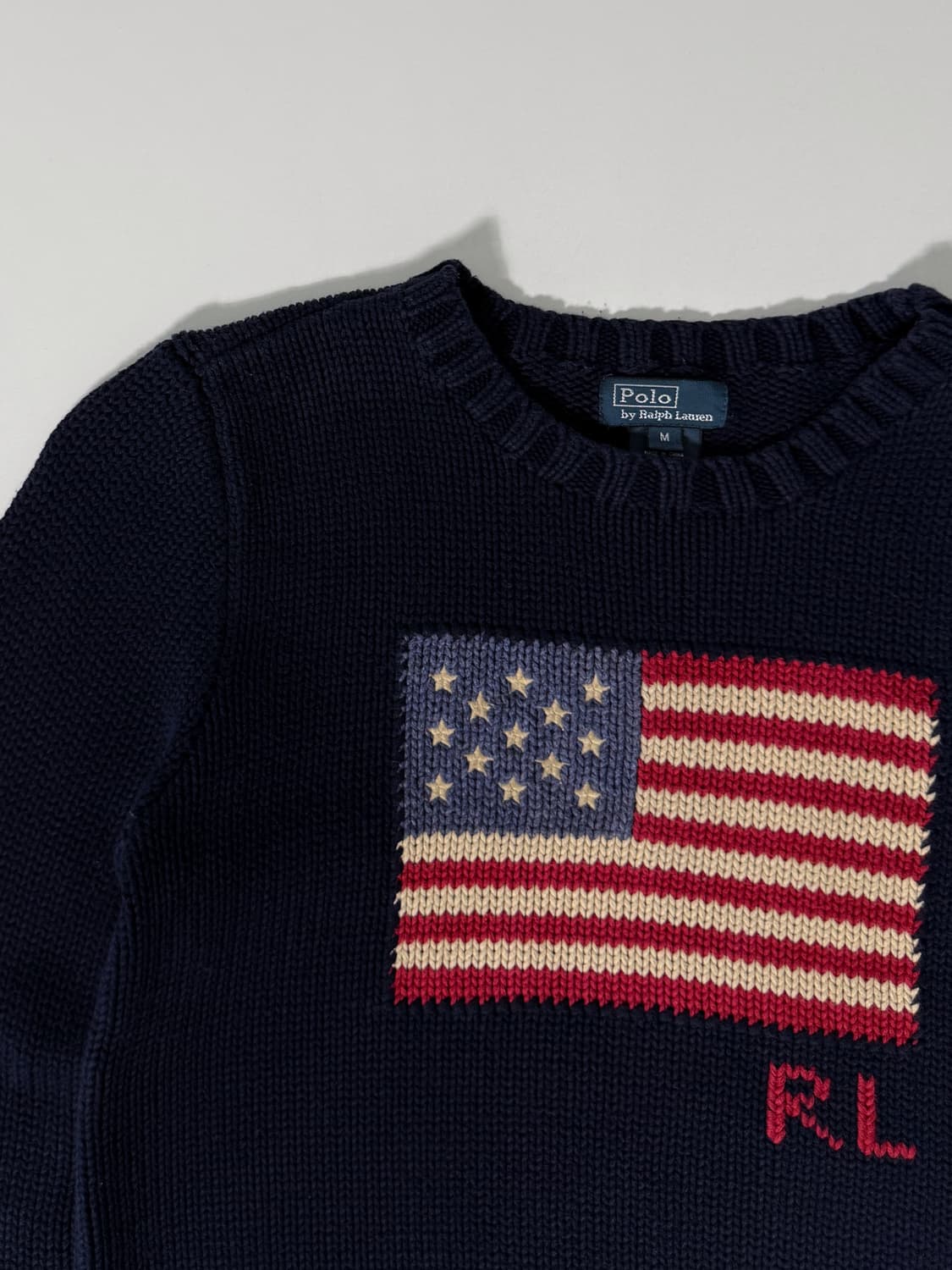 폴로 랄프로렌 해비 코튼 성조기 니트 상품이미지3