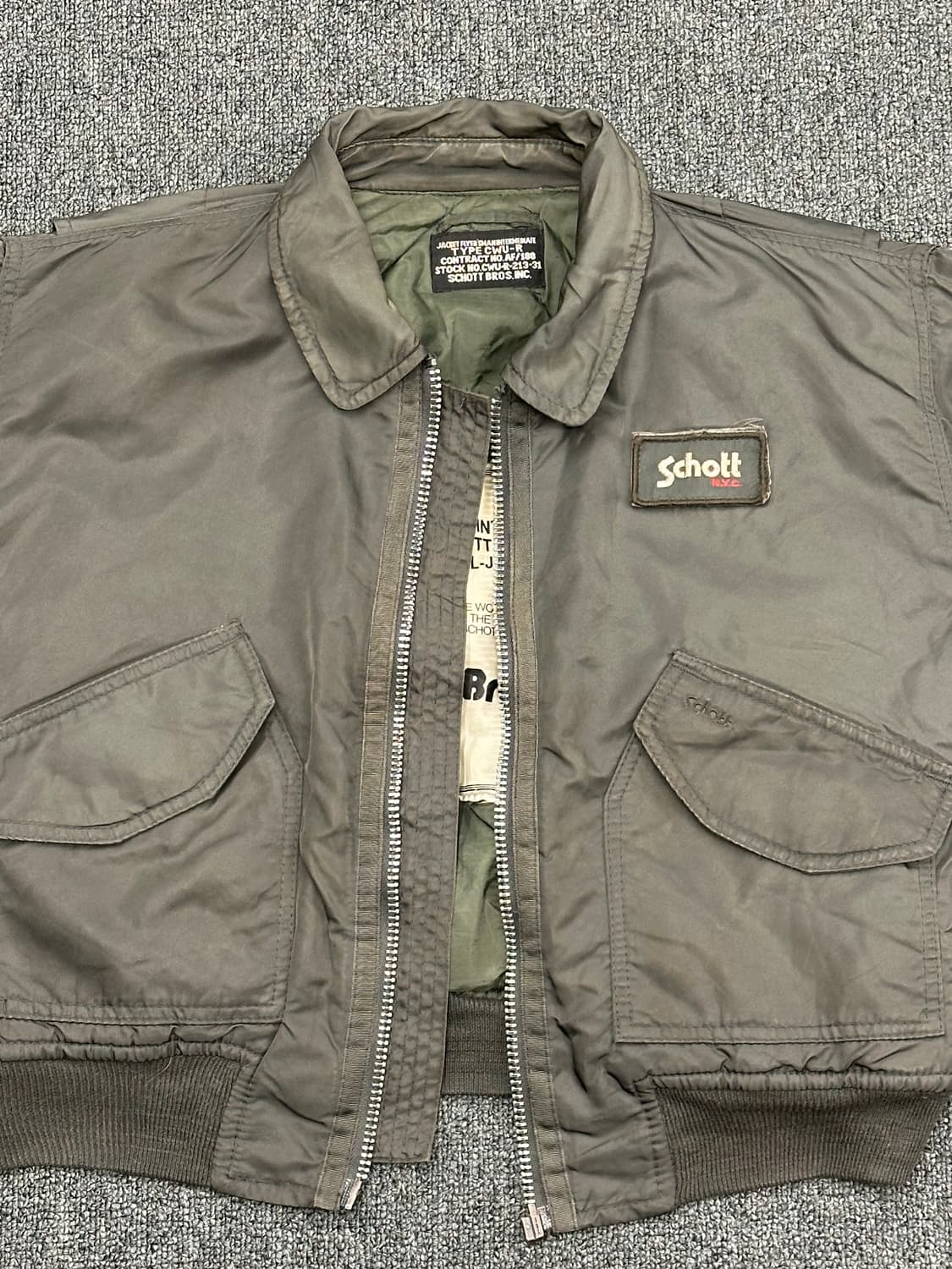 OS)쇼트 빈티지 패치 항공점퍼 MA-1 상품이미지6