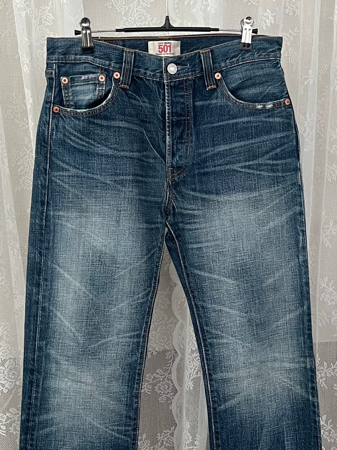 30) 리바이스 501 빈티지워싱 데님 청바지 상품이미지3