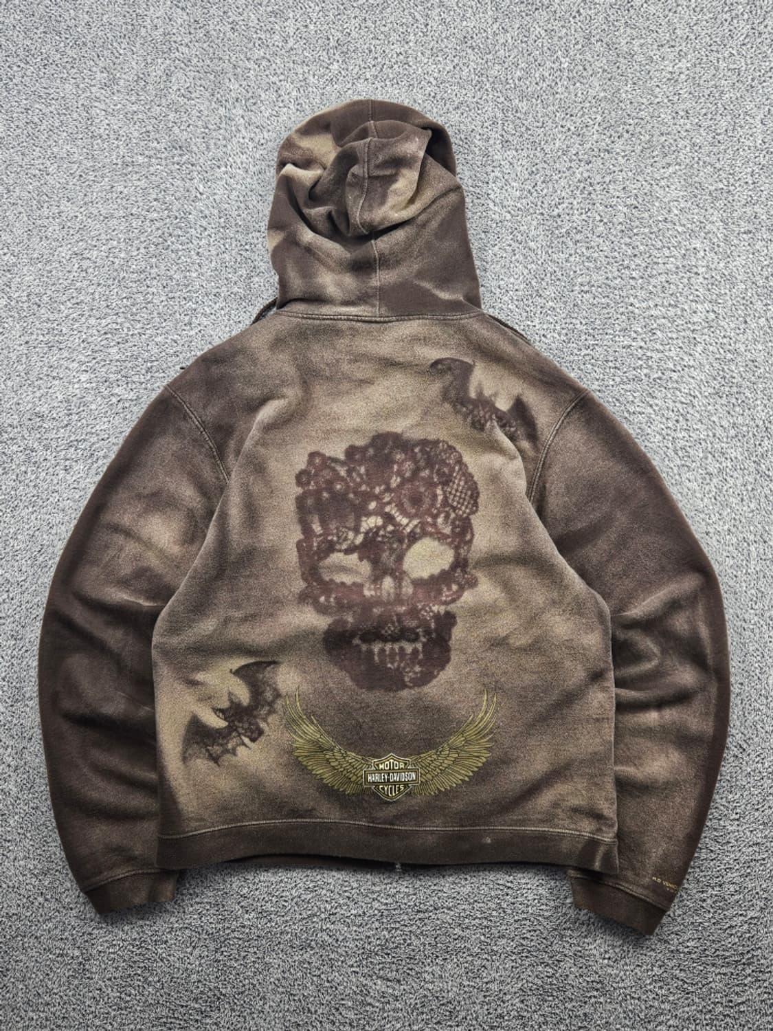 할리데이비슨 다잉워시드 커스텀 스웻 후드집업 ( L ) / 11454 상품이미지1