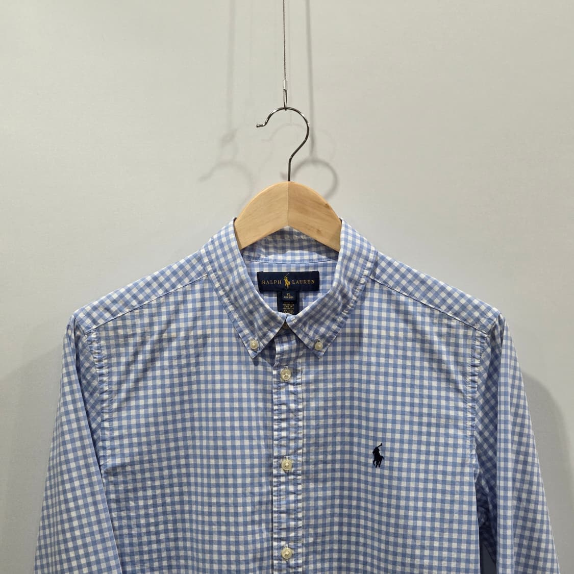 폴로랄프로렌 보이즈 버튼다운 깅엄체크 셔츠 XL/18/20 상품이미지2