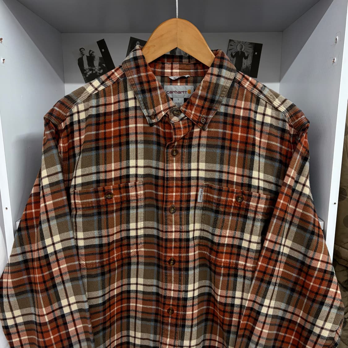 (L) 칼하트 투 포켓 플란넬 체크 셔츠 상품이미지2