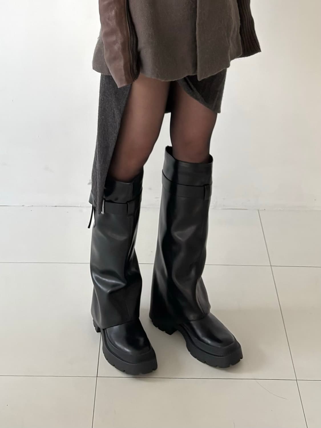 자라 더블 게더 부츠 상품이미지1