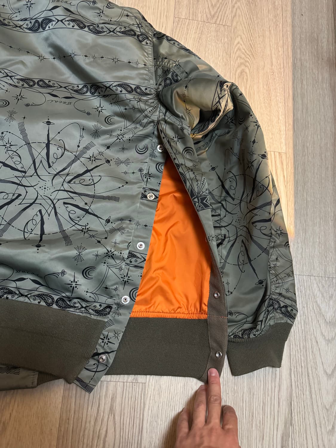 Sacai 사카이 20AW Dr. Woo 우주 MA-1 마원 봄버 자켓 상품이미지7
