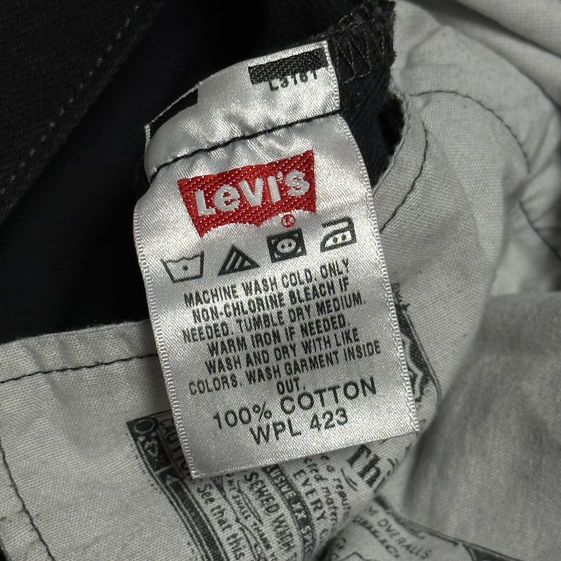 리바이스 501 블랙 데님 상품이미지6