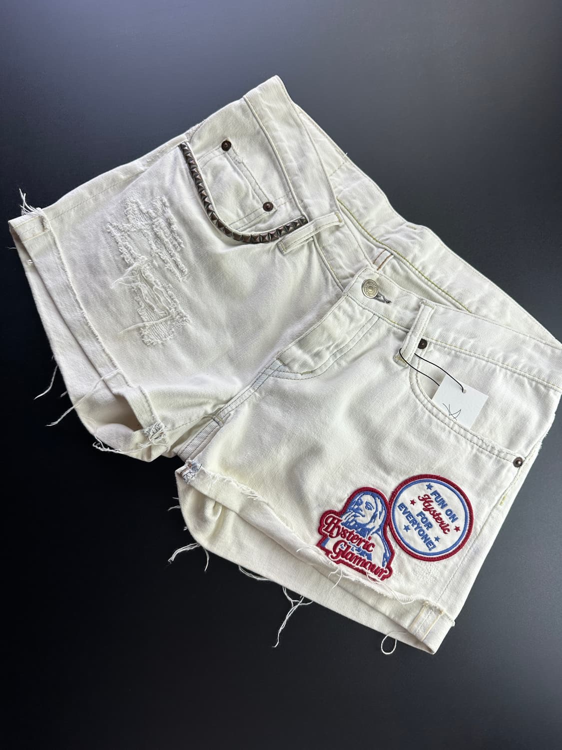 Hysteric glamour denim stud shorts 상품이미지1