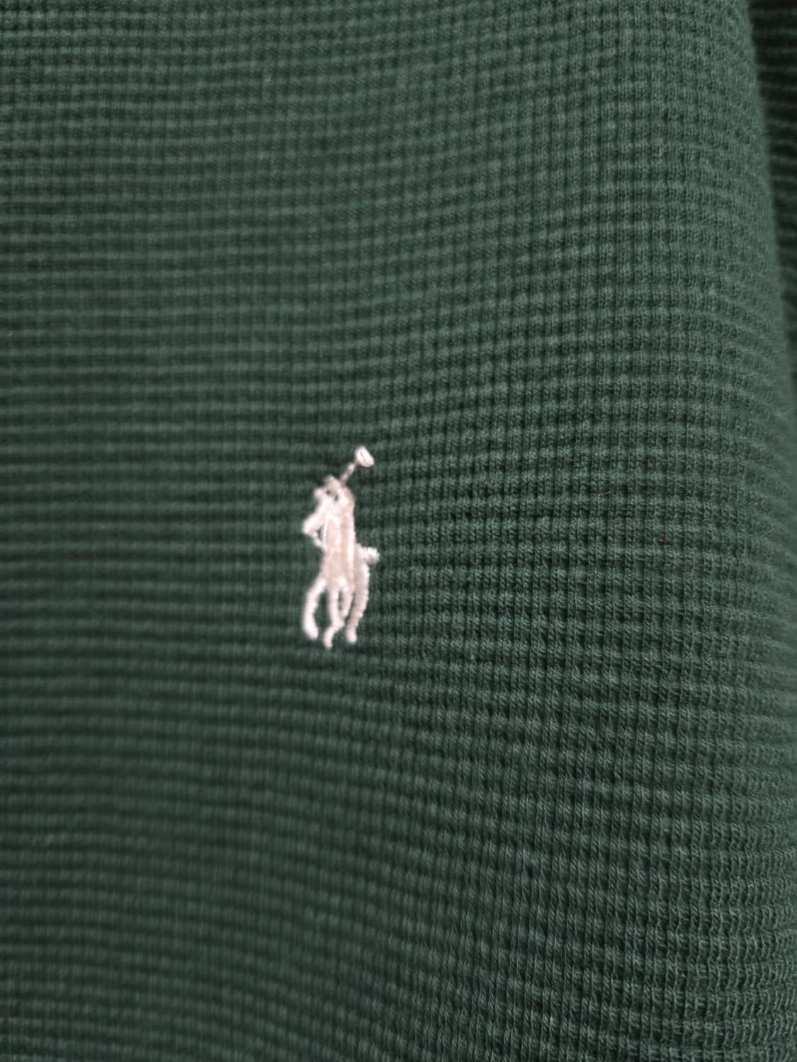 폴로 랄프로렌 와플 롱슬리브 티셔츠 그린(XL) 상품이미지3