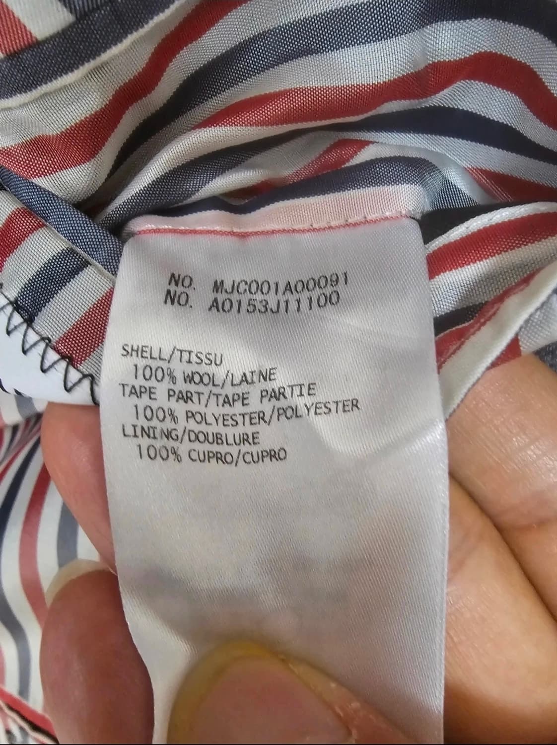 톰브라운 사선완장 플란넬 100% 울 자켓 셋업(2/100) 상품이미지9