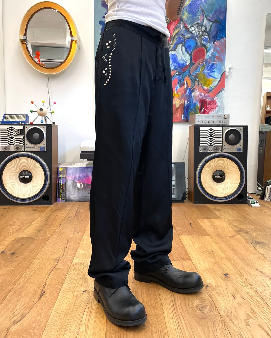 [44] 토가 비릴리스 스터드 큐프라 팬츠 상품이미지3