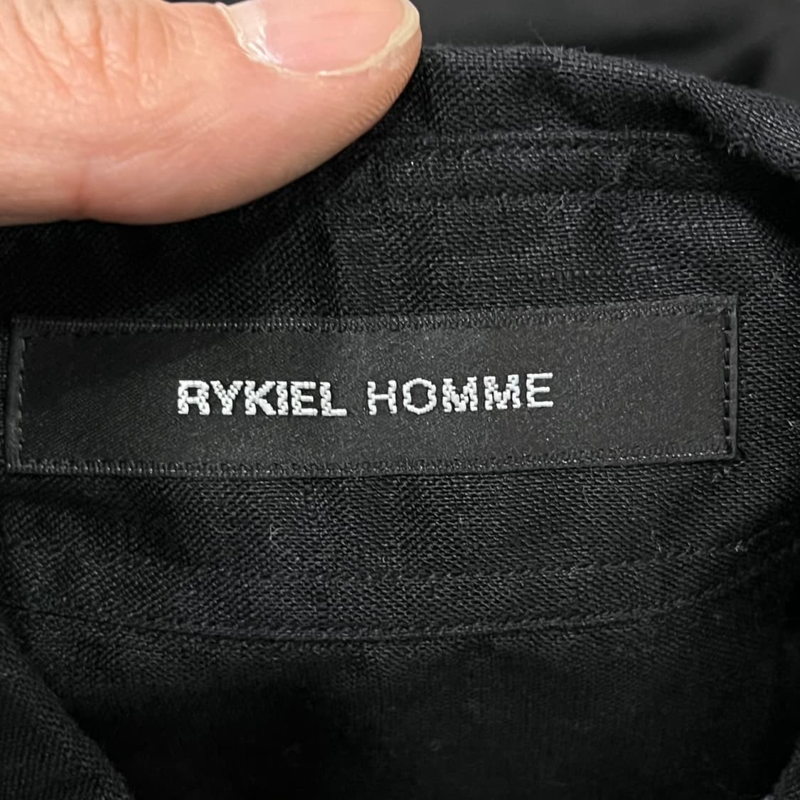  소니아리키엘 옴므 견장 린넨 하프 셔츠 y16174 상품이미지5