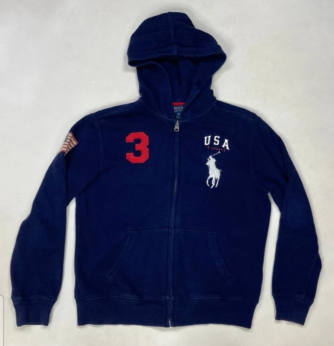폴로 미국 성조기 후드집업 상품이미지1