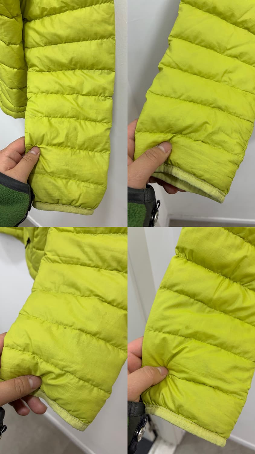 파타고니아 라임색 경량패딩 상품이미지10