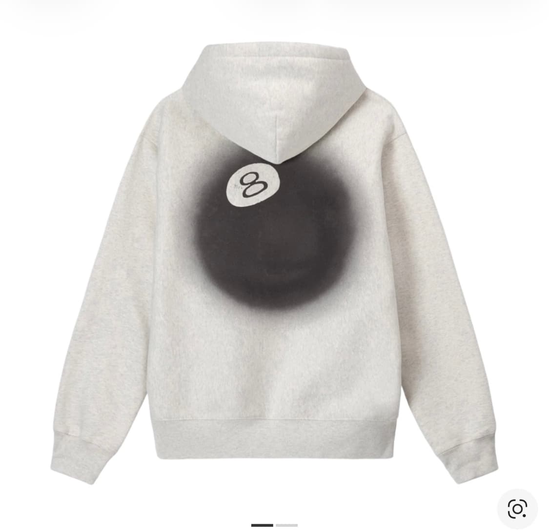 (S) 스투시 8볼 페이드 후드 애쉬 헤더 상품이미지1