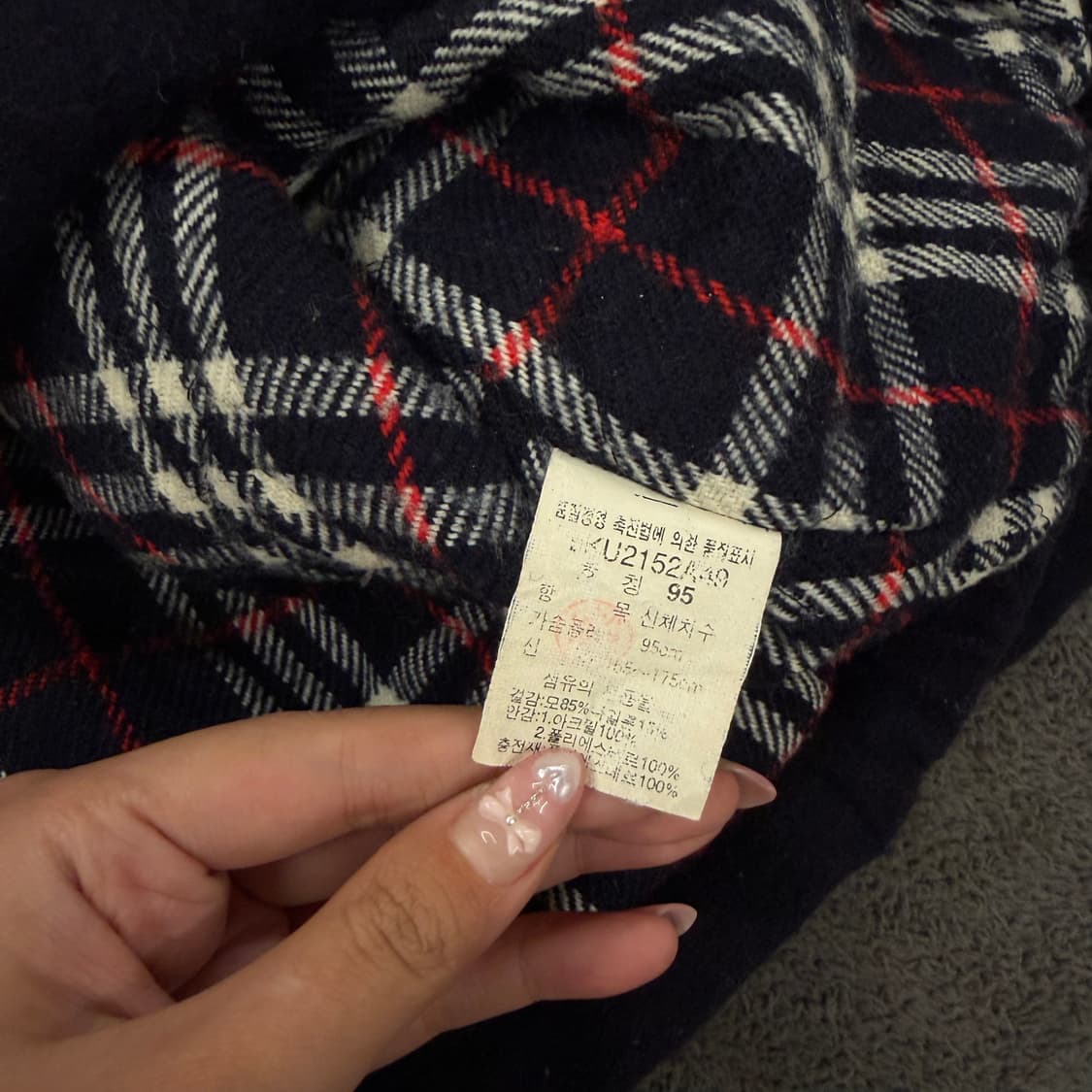 [ 정품/95 ] Lee 리 울 블루종 자켓 상품이미지6