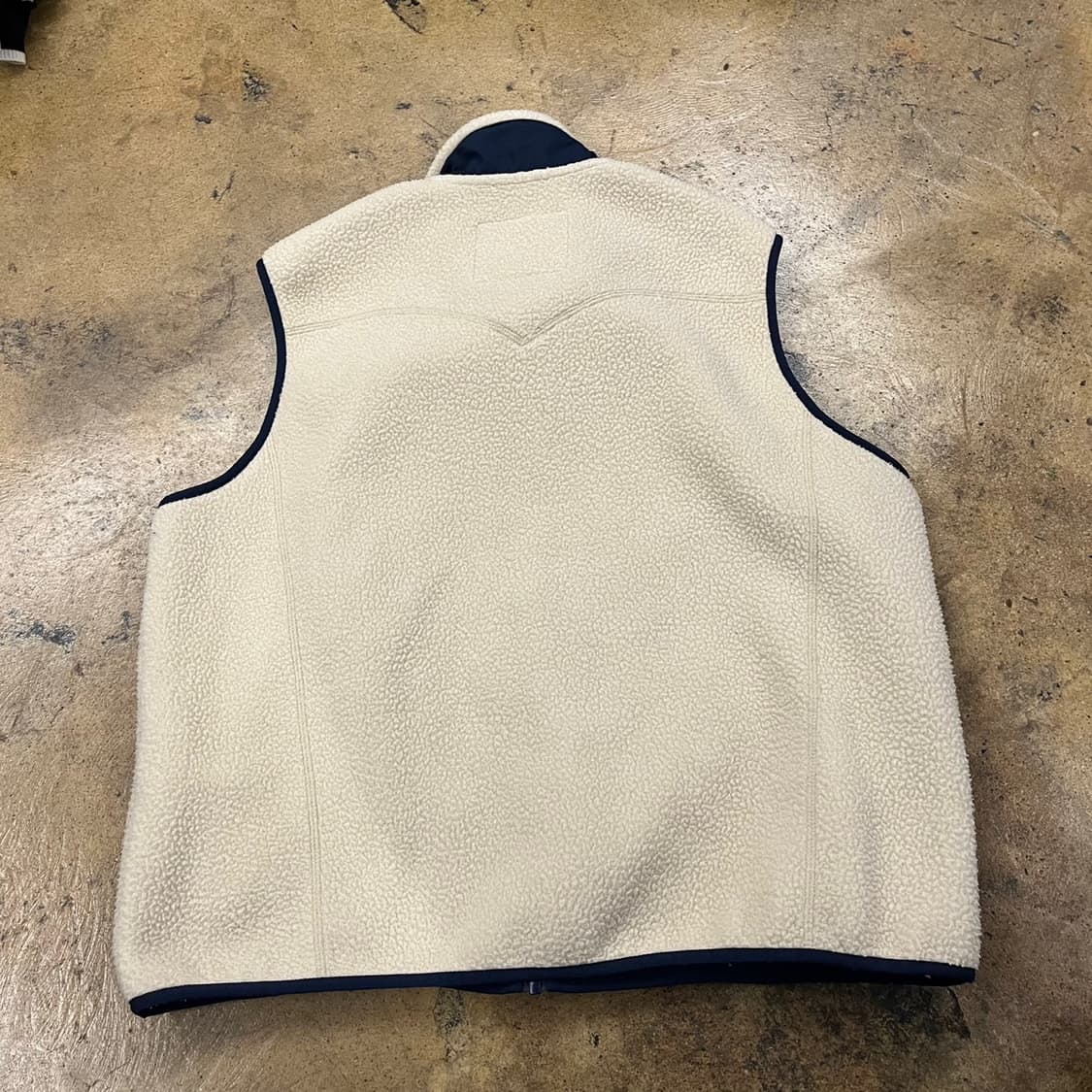 [정품/XL] 리바이스 아이보리 네이비 플리스 조끼 b15 상품이미지3