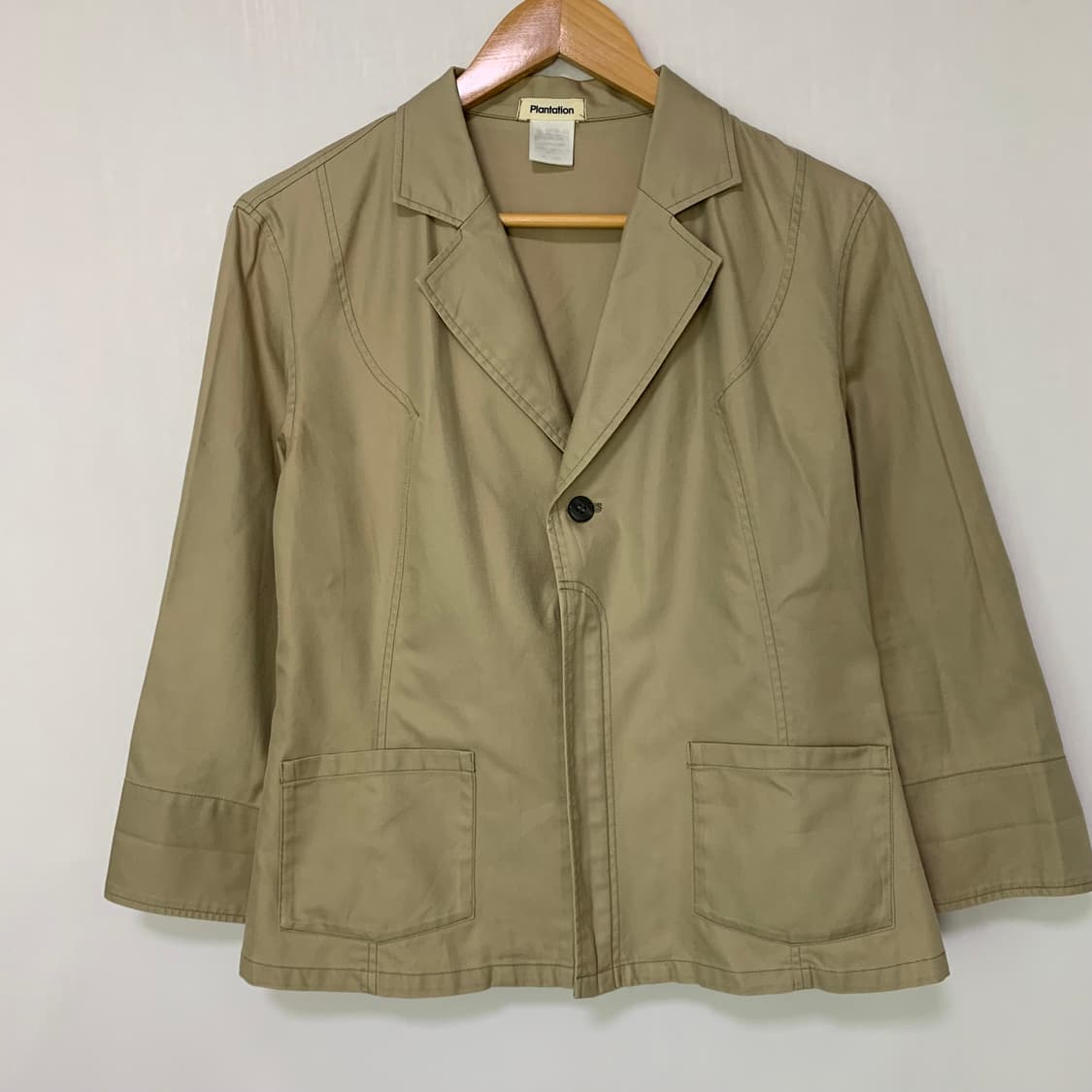 이세이미야케 플랜테이션 여성 7부 소매 트렌치 자켓 M 상품이미지2