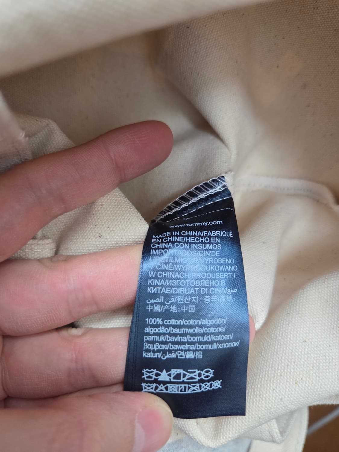 타미힐피거 캔버스 에코백 상품이미지3