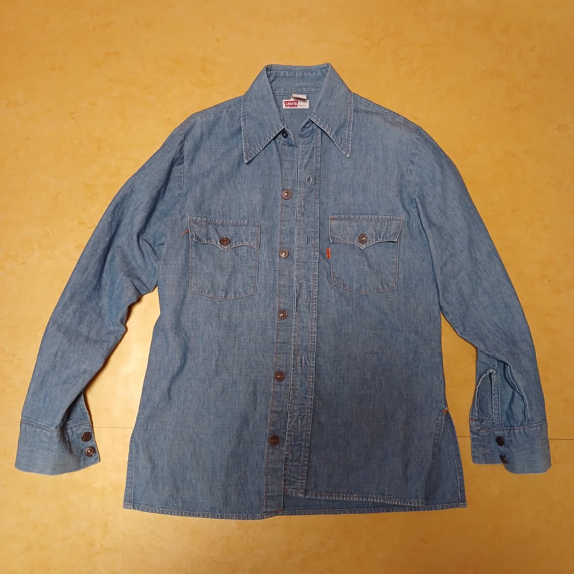 리바이스 웨스턴 셔츠 USA생산 70s 오렌지탭  상품이미지1