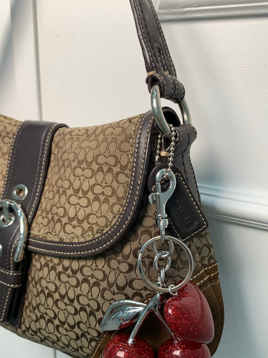 Y2K 🤎👜 코치 브라운 소호 숄더백 상품이미지3