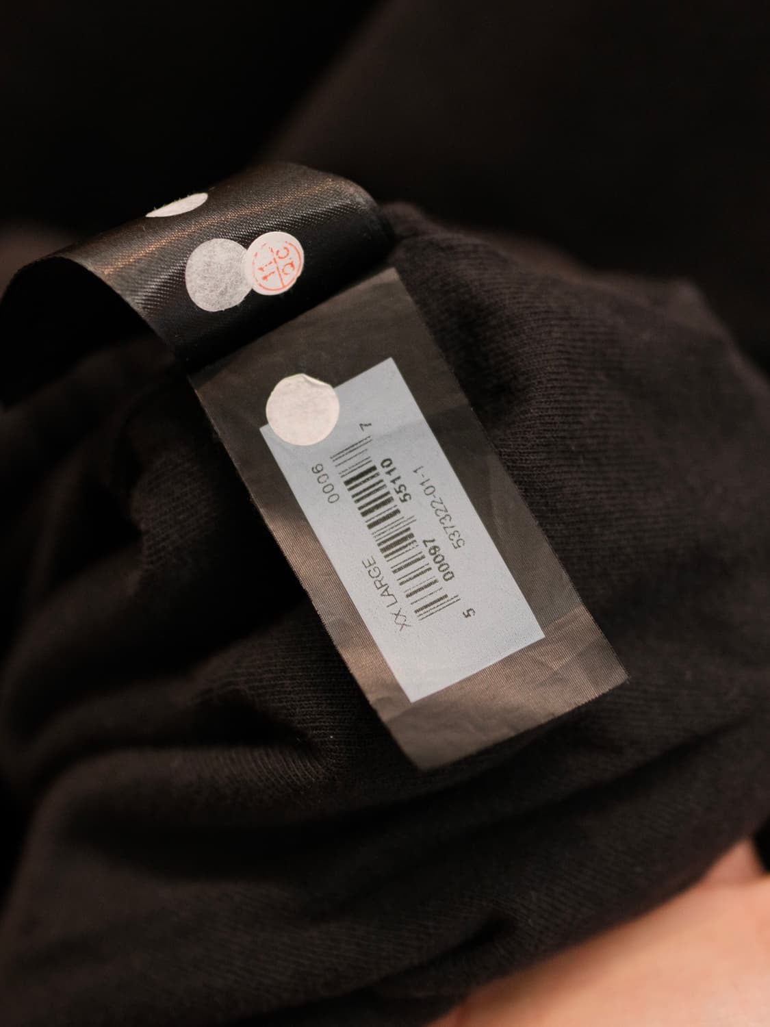 이지 갭 YZY 후드 집업 블랙 XXL  상품이미지7