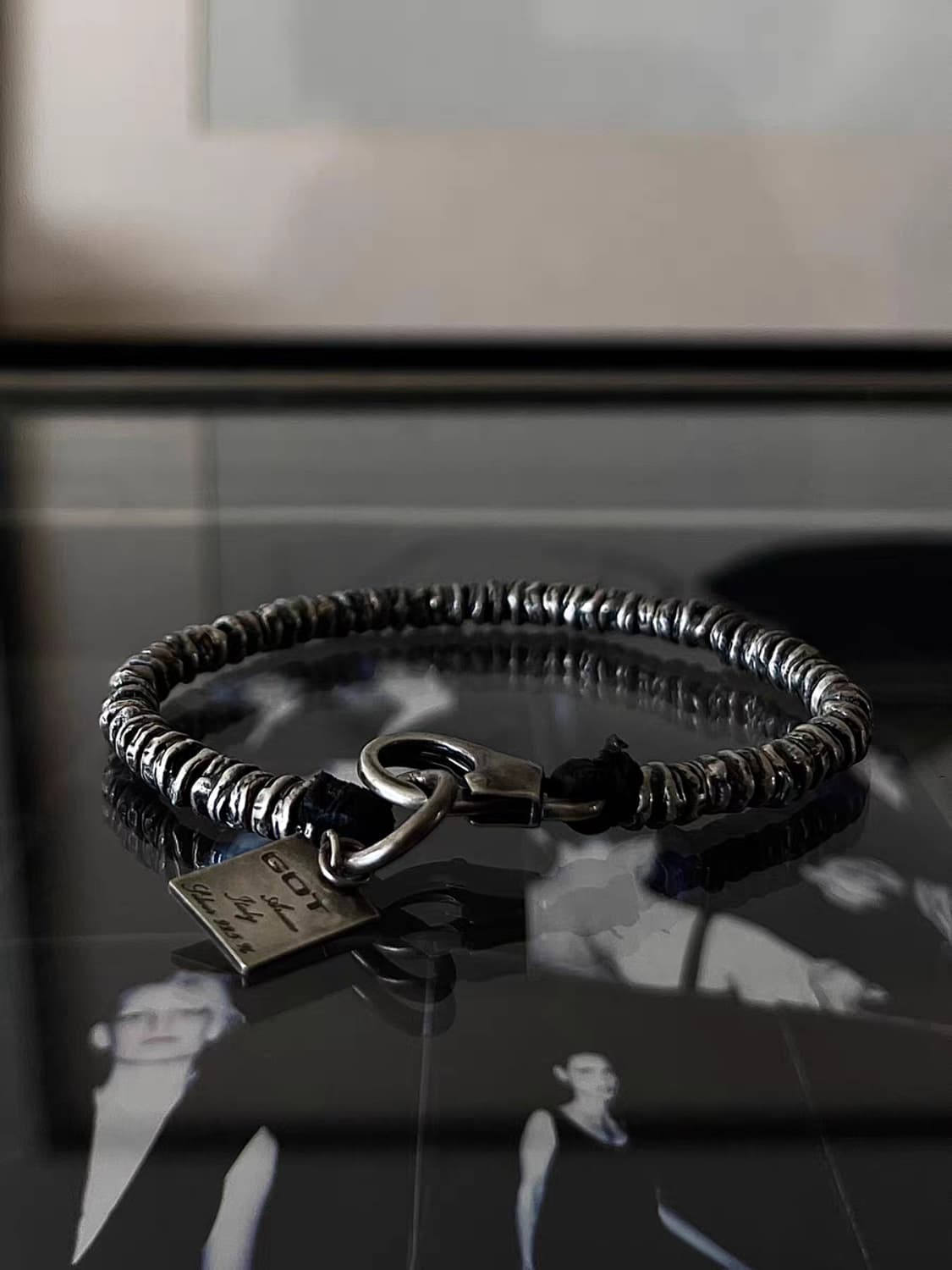 Oceanora 다크 고딕 핸드메이드 925 실버 헤비 팔찌 상품이미지7