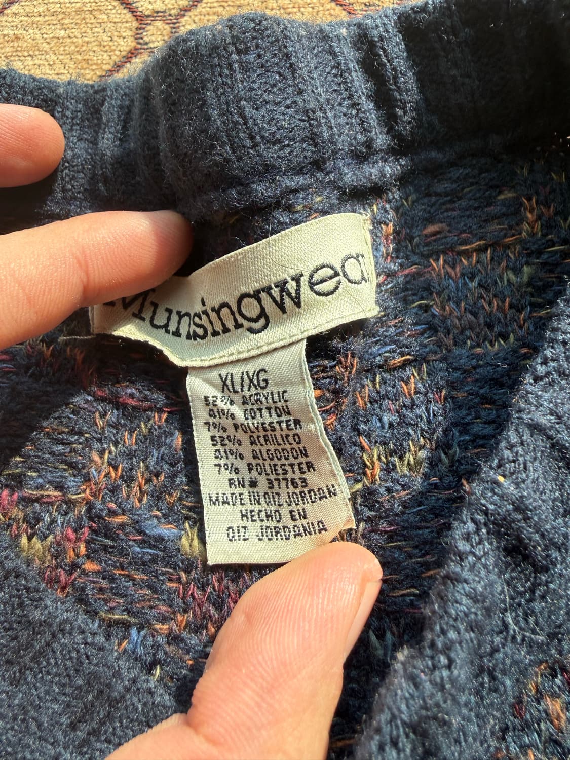 네이비 믹스 니트 상품이미지4