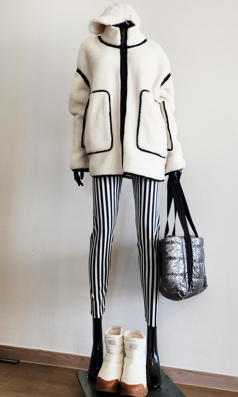 오버핏 뽀글이 점퍼  상품이미지2